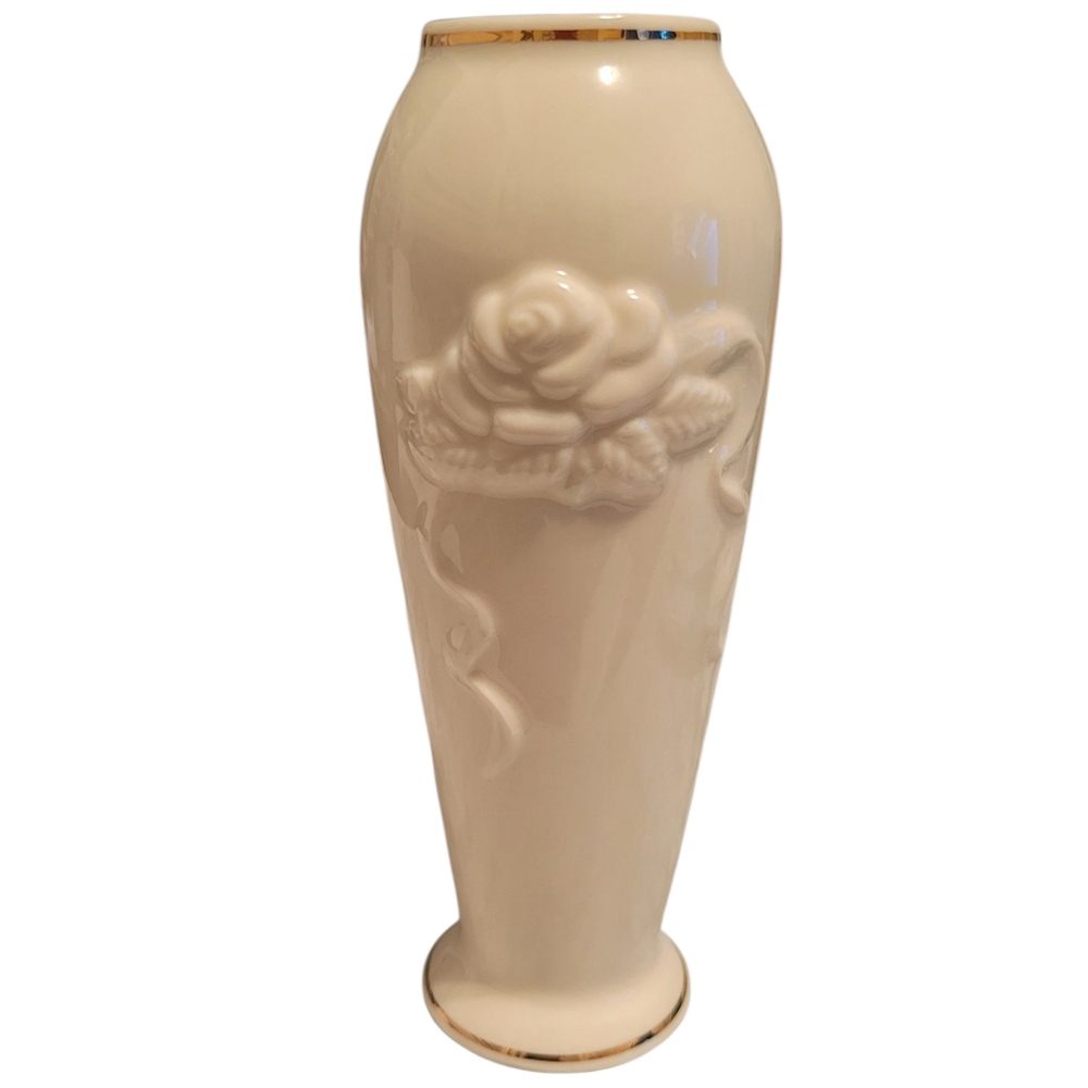 VINTAGE LENOX "ROSE BLOSSOM" VASE - Picture 6 of 7
